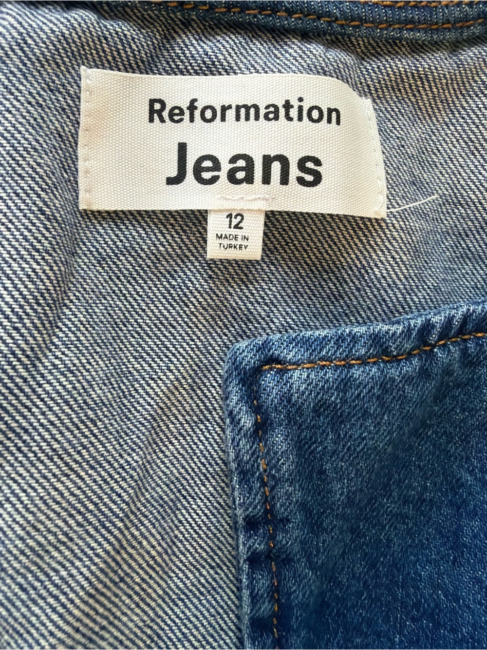 Reformation Blue Button-Front Denim Dress - Picture 3 of 3